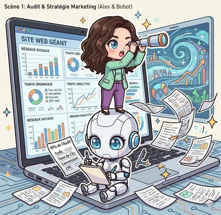 Illustration du service Audit et stratégie marketing