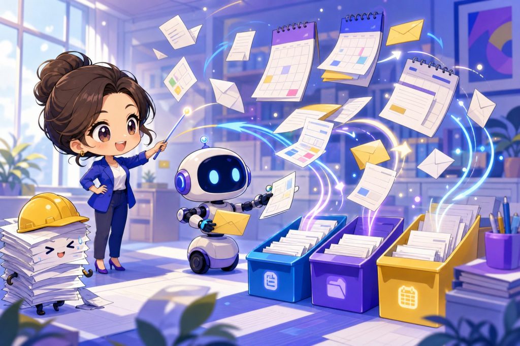Automatisation administrative avec l’IA : tâches, outils et méthode pour gagner du temps